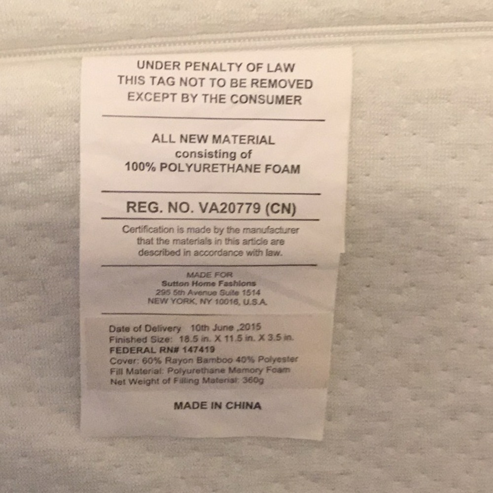 🎁Memory Foam Contour Pillow NWOT - Picture 7 of 7